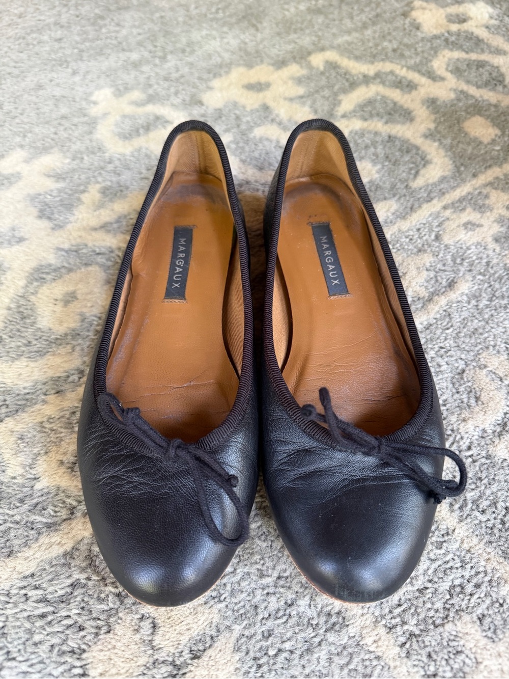 Margaux black ballet flats 36.5 6.5